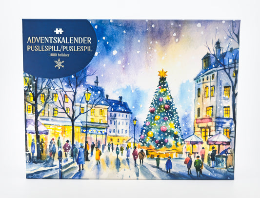 JULEKALENDER PUSLESPIL 1000 BRIKKER