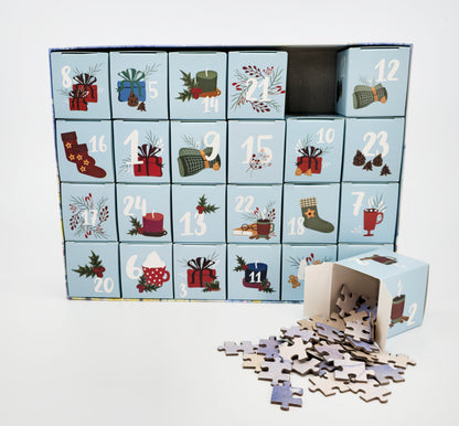 JULEKALENDER PUSLESPIL 1000 BRIKKER