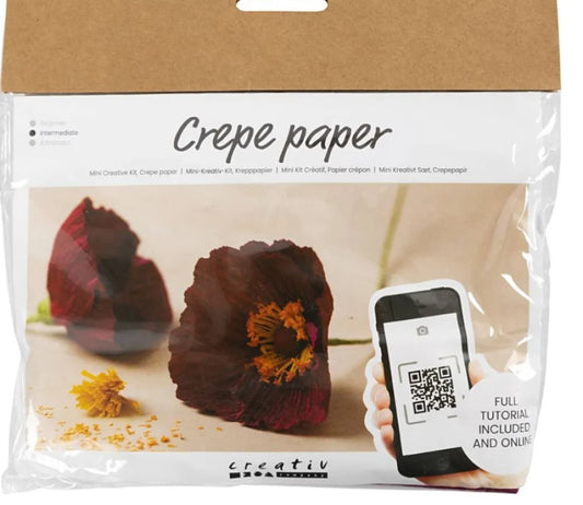 MINI DIY KIT CREPEPAPIR VALMUER