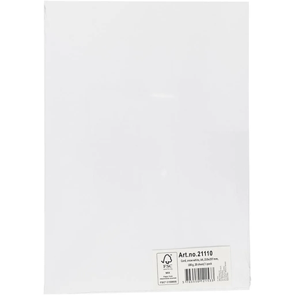 KARTON A4 180 G HVID 20 ARK