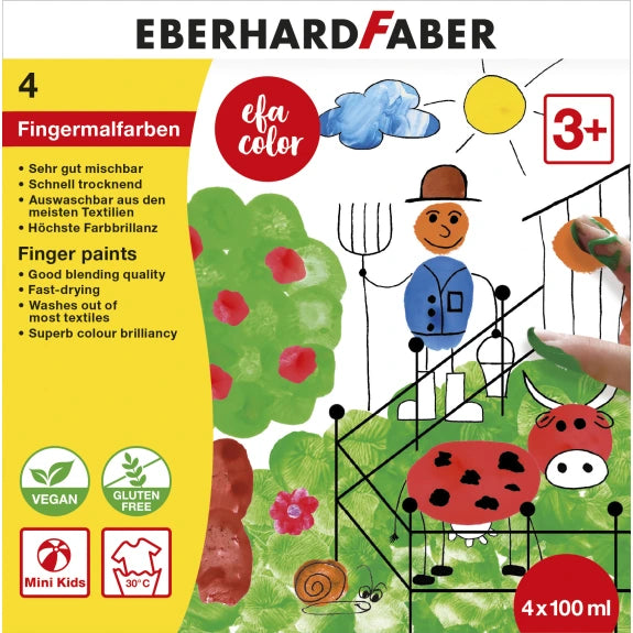 FINGERMALING EBERHARD FABER 100ML 4ASS