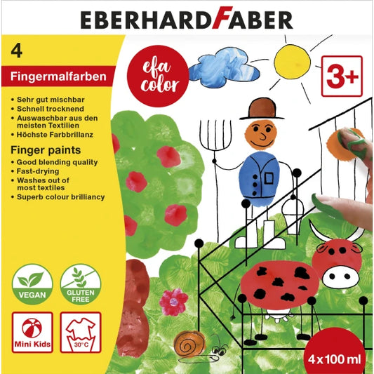 FINGERMALING EBERHARD FABER 100ML 4ASS