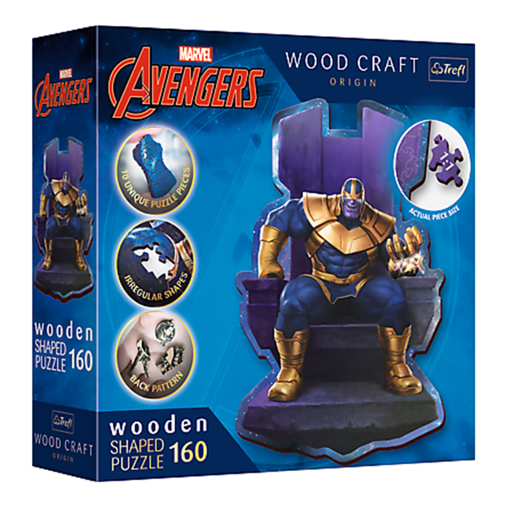WOODEN SHAPED THANOS ON THE THRONE 160 BRIKKER