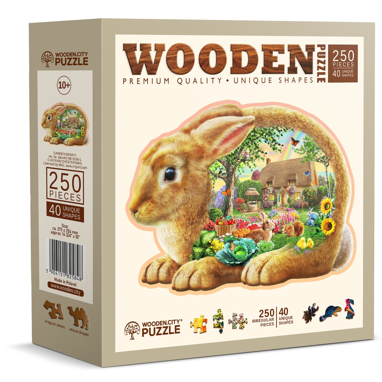 GARDEN BUNNY TRÆPUSLESPIL 250 BRIKKER
