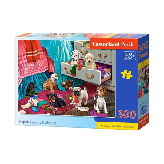 CASTORLAND PUZZLE PUSLESPIL UARTIGE HVALPE 300 BRK