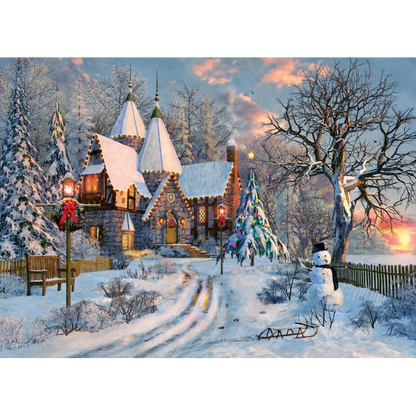 CHRISTMAS COTTAGE SMART CUT 1000 BRIKKER