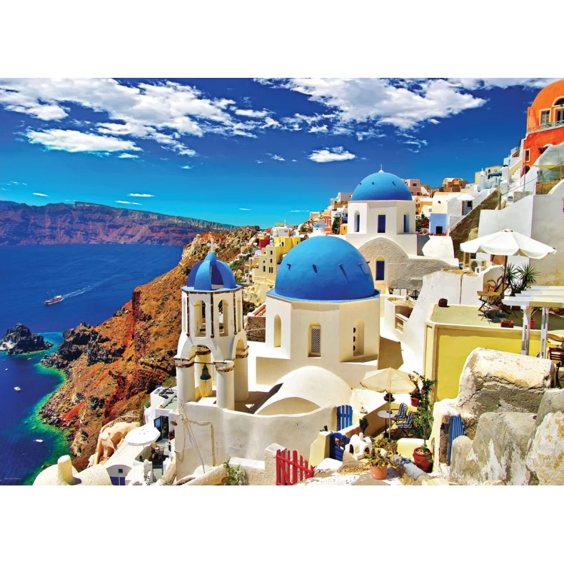 EUROGRAPHICS OIA SANTORINI GREECE 1000 BRIKKER