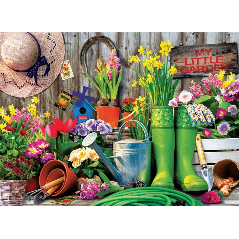 PUSLESPIL EUROGRAPHICS GARDEN TOOLS 1000 BRIKKER
