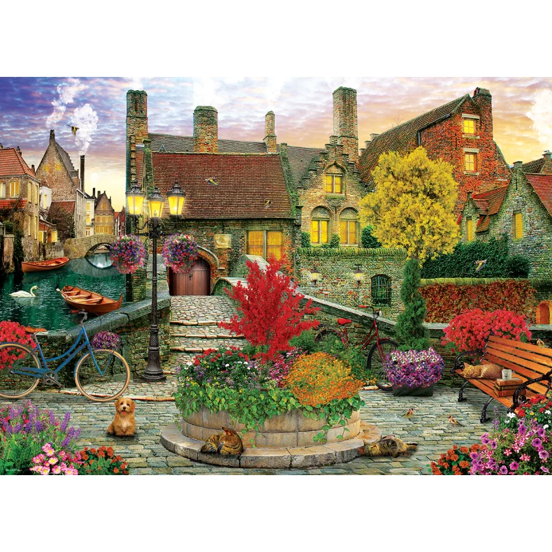 EUROGRAPHICS OLD TOWN LIVING 1000 BRIKKER