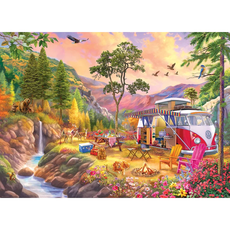EUROGRAPHICS VW BUS CAMPER'S PARADISE 1000 BRIKKER