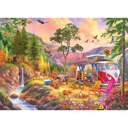 EUROGRAPHICS VW BUS CAMPER'S PARADISE 1000 BRIKKER