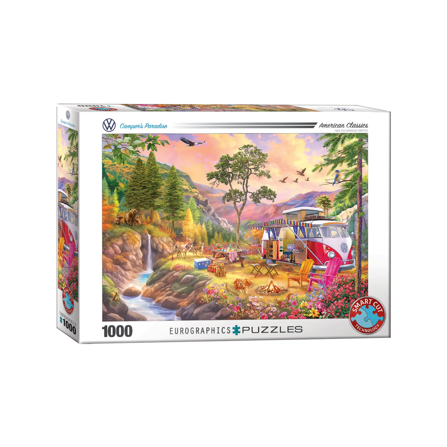 EUROGRAPHICS VW BUS CAMPER'S PARADISE 1000 BRIKKER