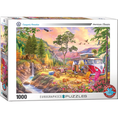 EUROGRAPHICS VW BUS CAMPER'S PARADISE 1000 BRIKKER