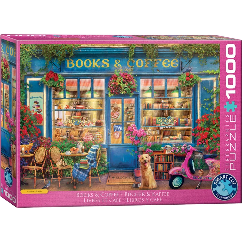 PUSLESPIL SMARTCUT BOOKS & COFFEE 1000 BRIKKER