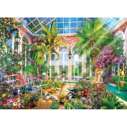 PUSLESPIL EUROGRAPHICS GLASS GARDEN 1000 BRIKKER
