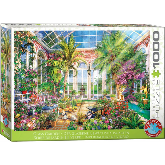 PUSLESPIL EUROGRAPHICS GLASS GARDEN 1000 BRIKKER