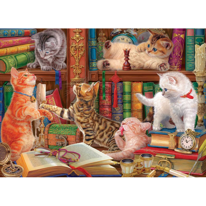 LIBRARY KITTENS EUROGRAPHICS 1000 BRIKKER