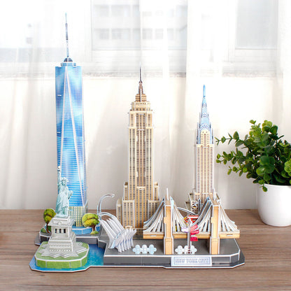 NEW YORK SKYLINE 3D PUZZLE 123 BRIKKER