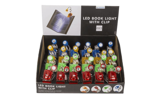 LÆSELAMPE M. LED INCL. BATTERI