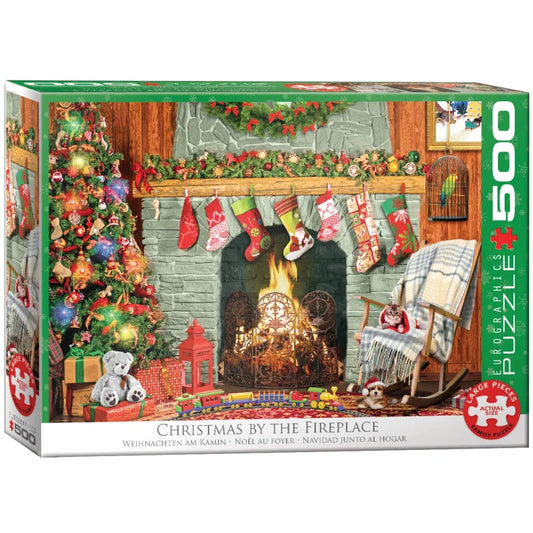CHRISTMAS BY THE FIREPLACE 500 BRIKKER