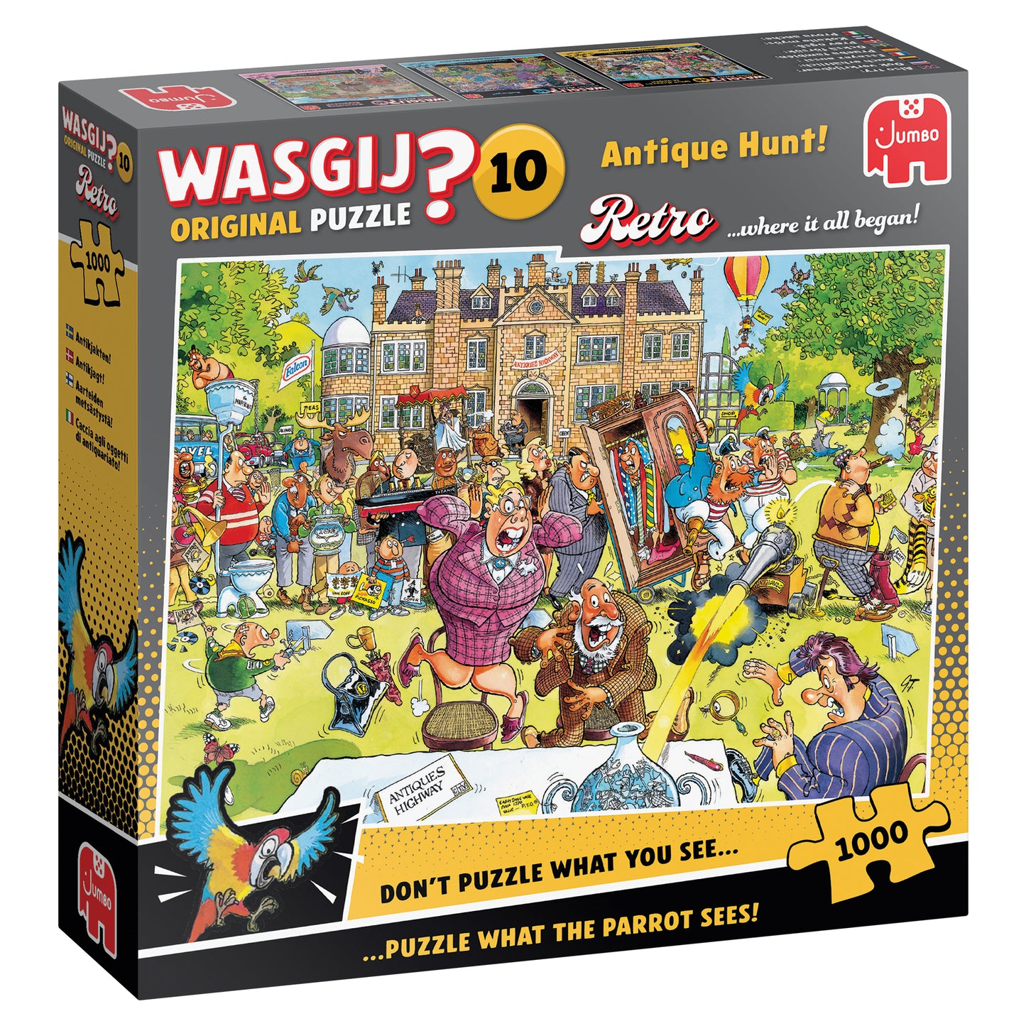 WASGIJ RETRO ORGINAL 10 ANTIKJAGT 1000 BRIKKER