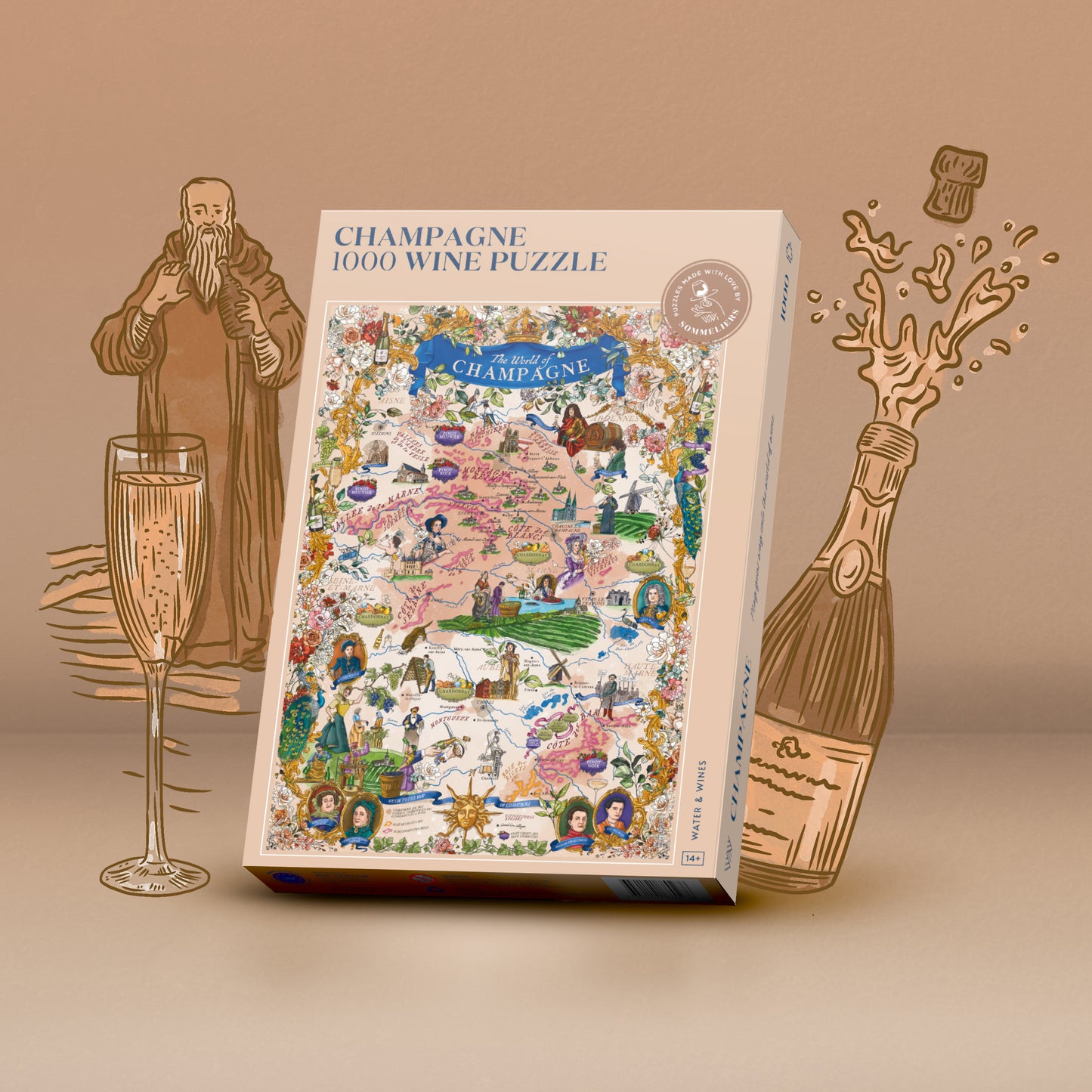 THE WORLD OF CHAMPAGNE 1000 BRIKKER