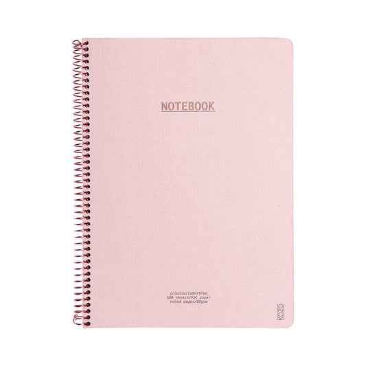 KOZO NOTEBOOK PREMIUM A4 LYSERØD