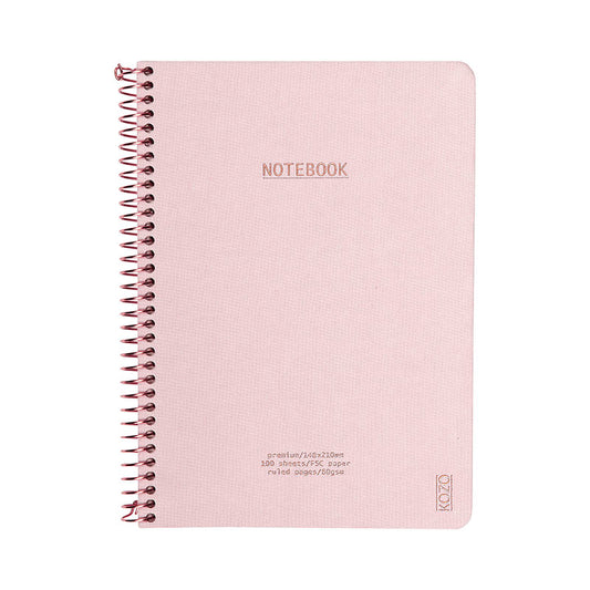 KOZO NOTEBOOK PREMIUM A5 LYSERØD