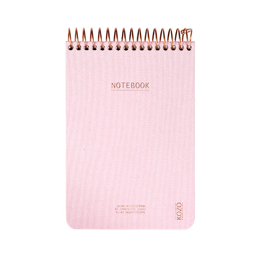 KOZO NOTEBOOK REPORTERBLOK A6 PREMIUM LYSERØD