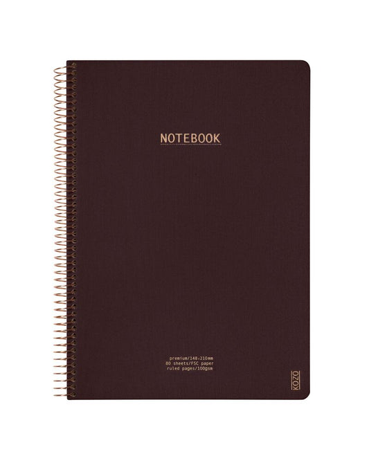KOZO NOTEBOOK A4 PREMIUM COFFEE