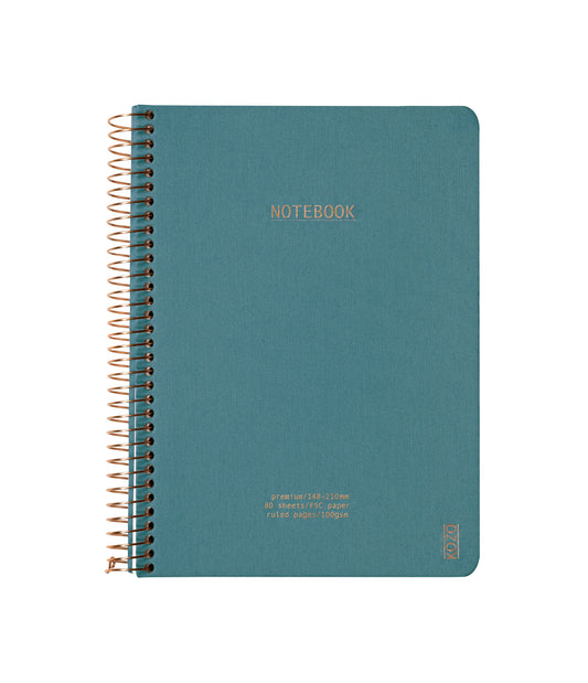 KOZO NOTEBOOK A5 PREMIUM STEEL BLUE