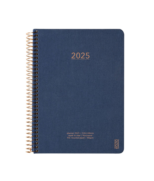 KOZO KALENDER 2025 A5 UGE NAVY