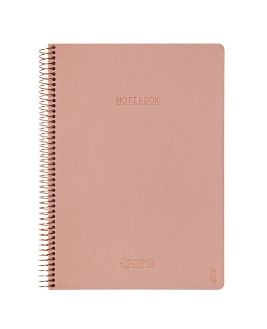 NOTEBOG A4 MUTED BLUSH