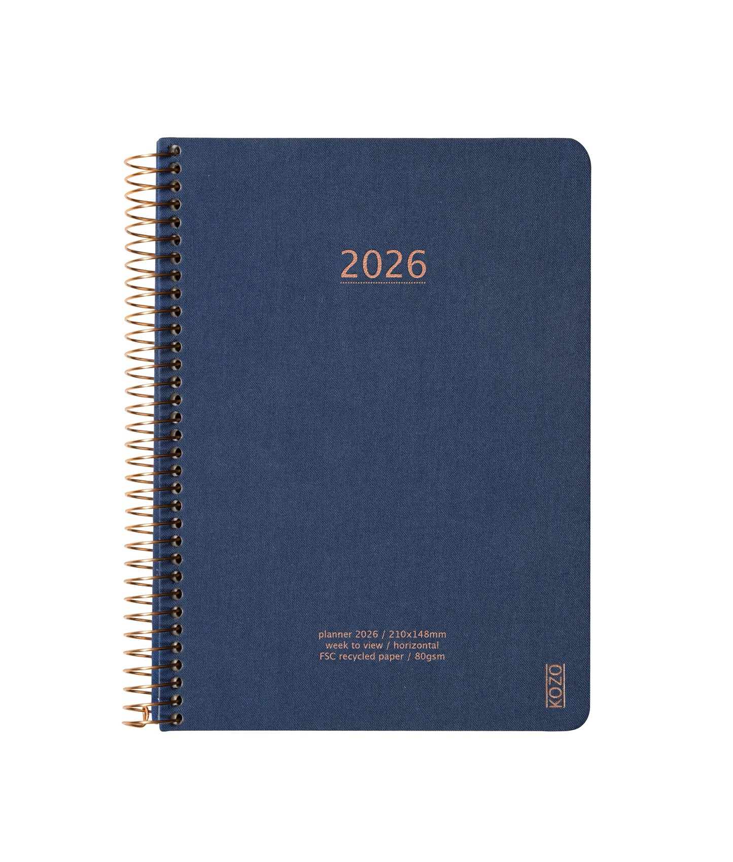 KOZO KALENDER 2026 A5 UGE NAVY