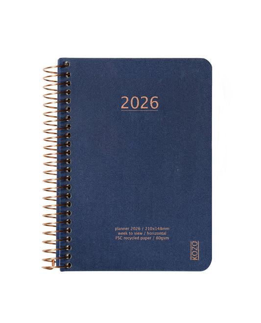 KOZO KALENDER 2026 A6 UGE NAVY