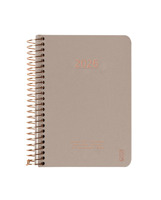 KOZO KALENDER 2026 A6 UGE SAND
