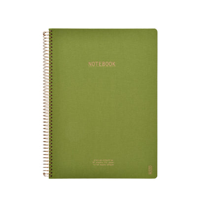 KOZO NOTESBOG A4 PREMIUM OLIVE GREEN