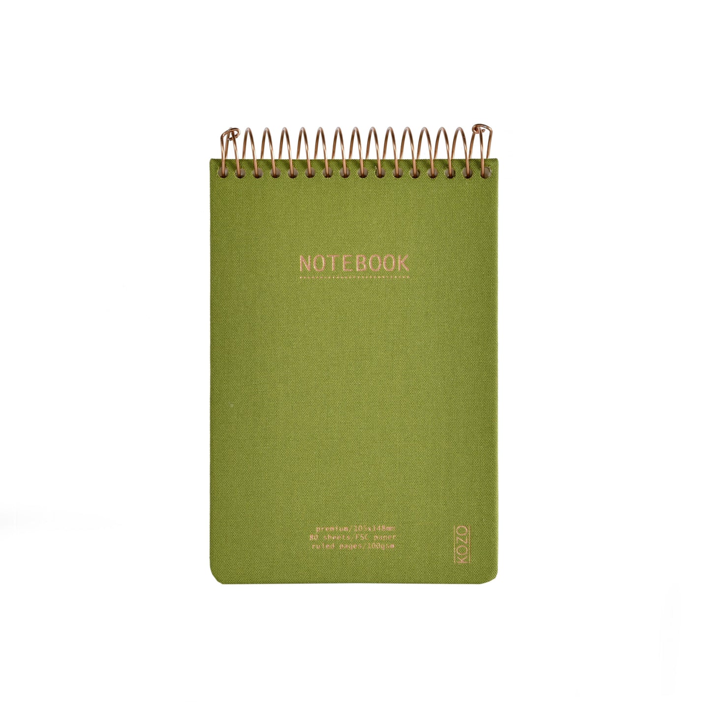 KOZO NOTESBOG A6 OLIVE GREEN