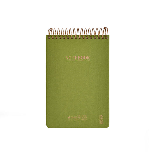 KOZO NOTESBOG A6 OLIVE GREEN