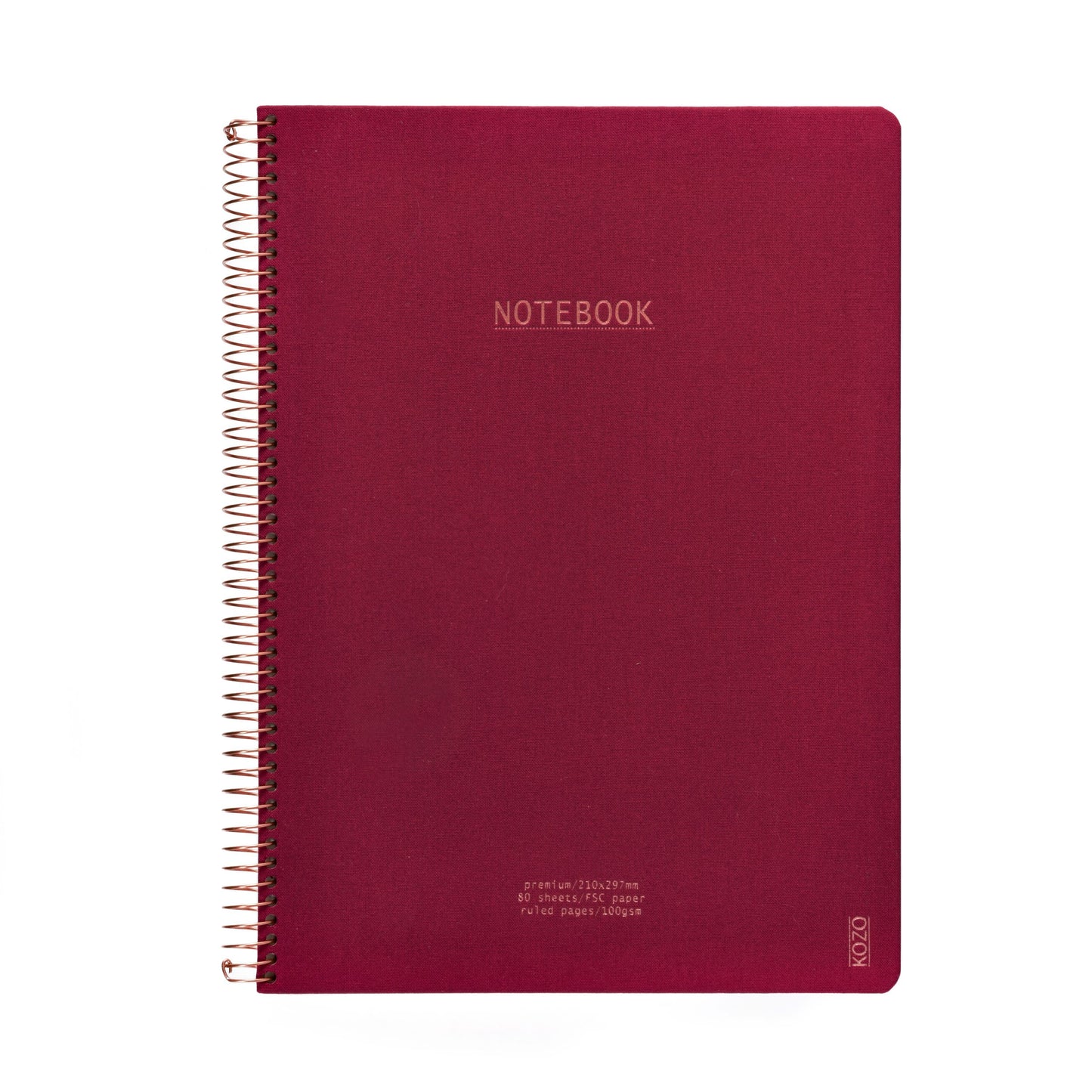 KOZO NOTESBOG A4 BERRY