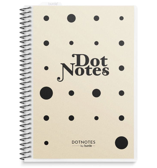 NOTESBOG MED DOTS A5 SPIRALRYG