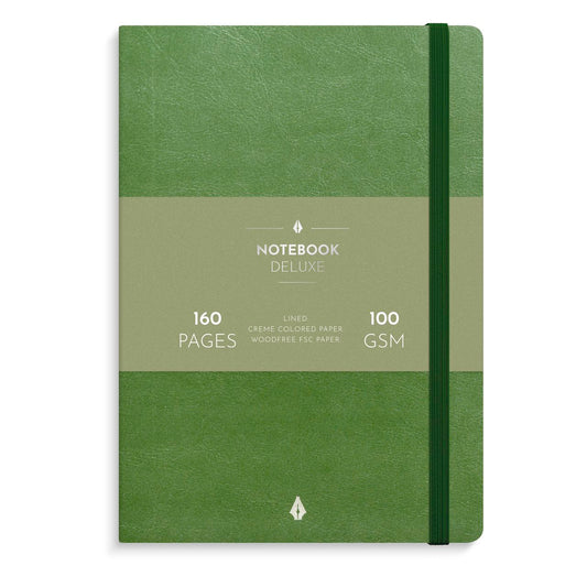 NOTEBOOK DELUXE A5 GRÆSGRØN