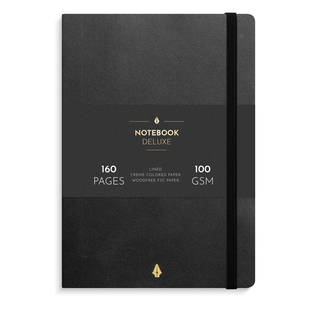 NOTEBOOK DELUXE A5 SORT