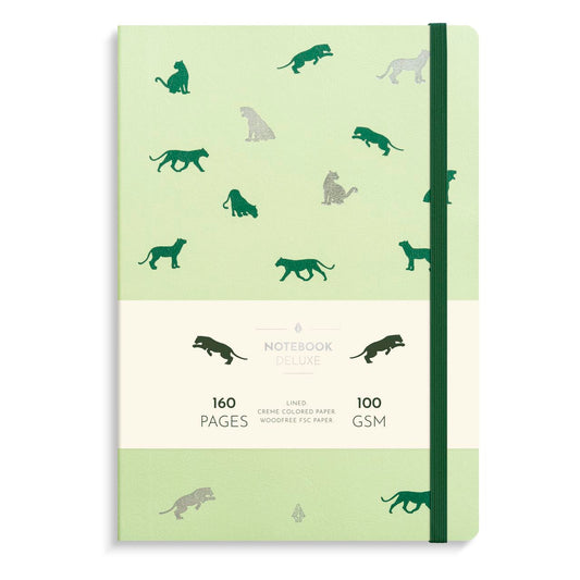 NOTEBOOK DELUXE B5 GRØN PANTER