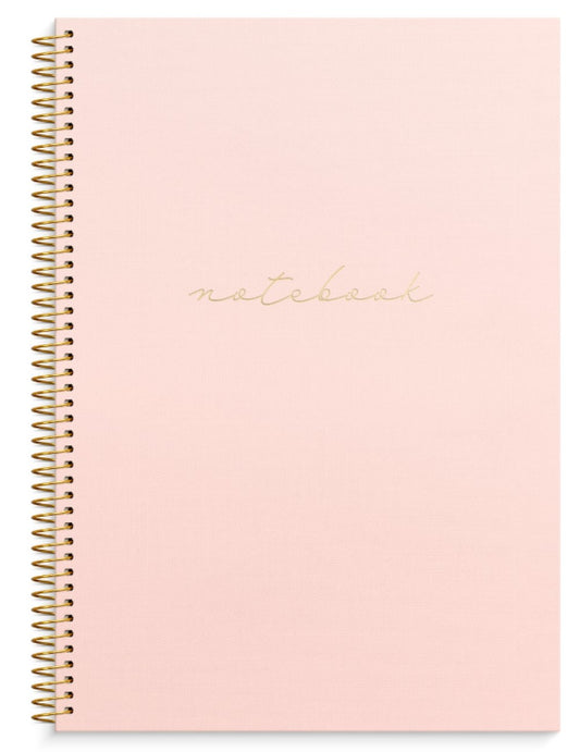NOTESBOG MED SPIRAL A4 PINK NOTEBOOK