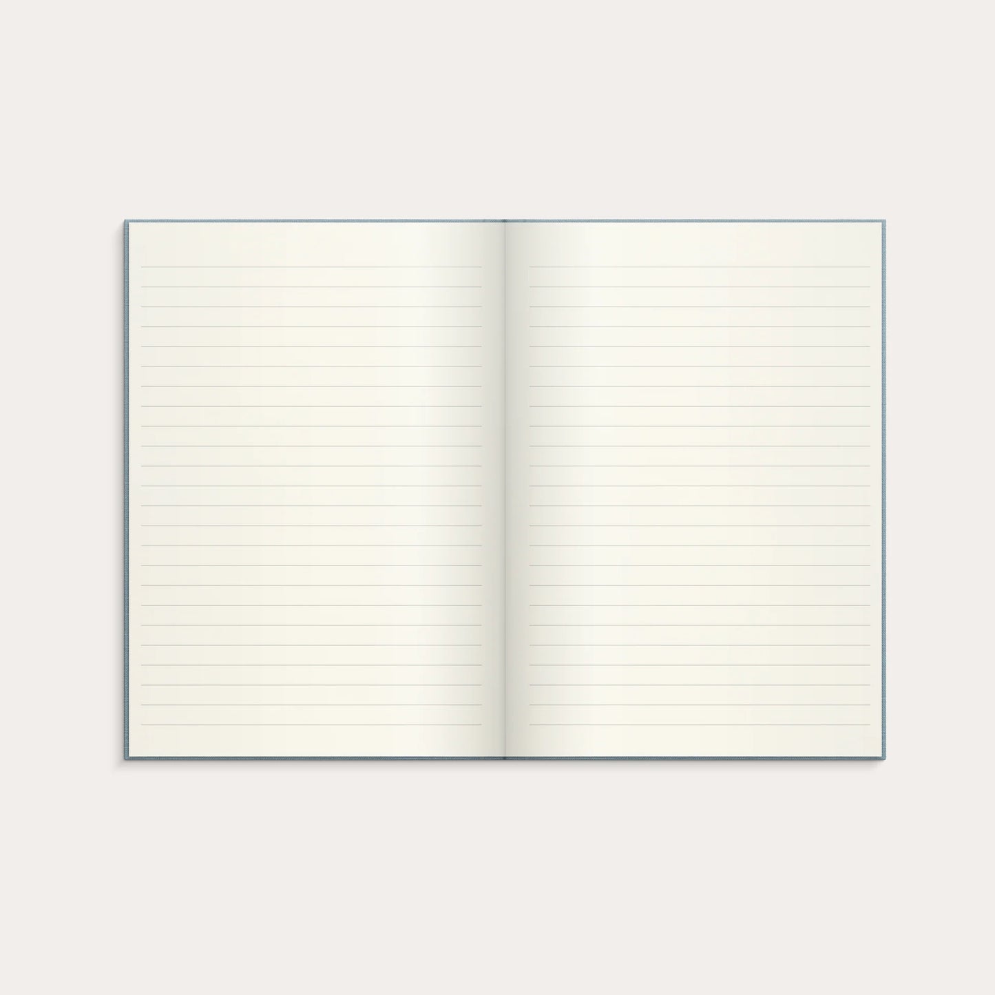 A5 NOTESBOG TEXTIL LYS BLÅ LIN.