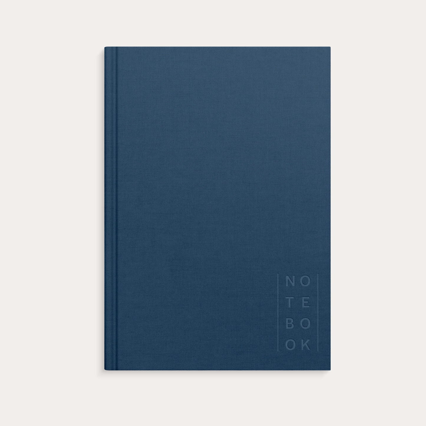 NOTEBOOK TEXTILE DARK BLUE UNLINED A5