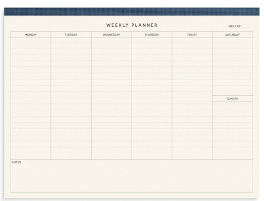 A4 WEEK PLANNER BLOK