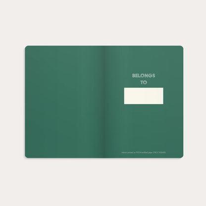 NOTEBOOK DELUXE DARK GREEN A5