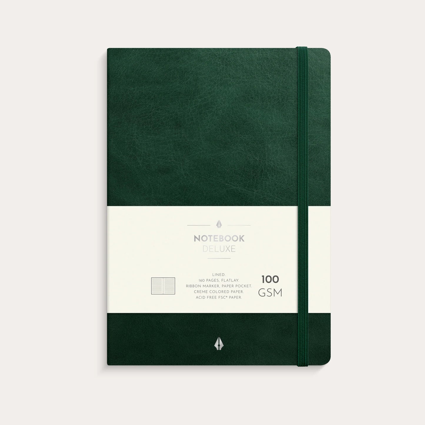 NOTEBOOK DELUXE DARK GREEN A5